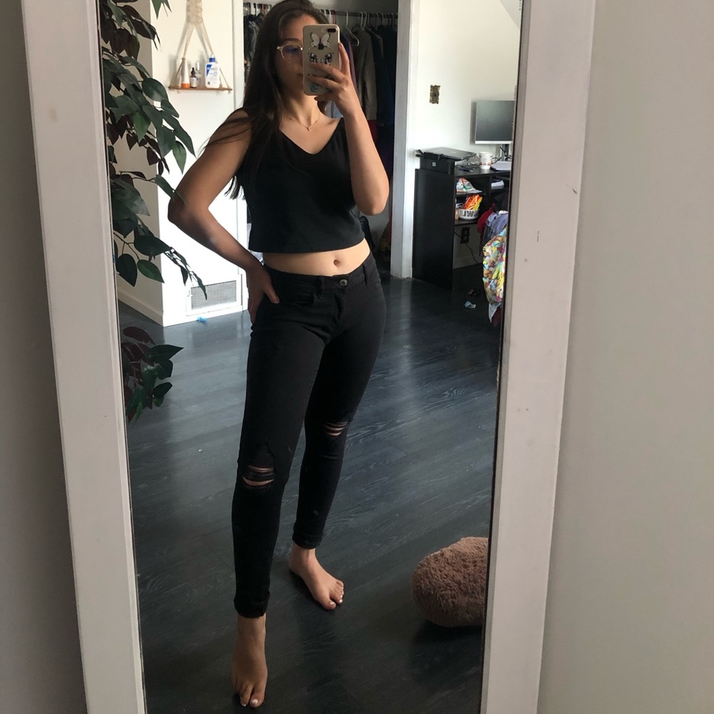 American Eagle black jeggings